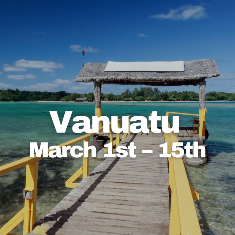 Vanuatu Mission trip March 1st to 15th over dock in vanuatu.